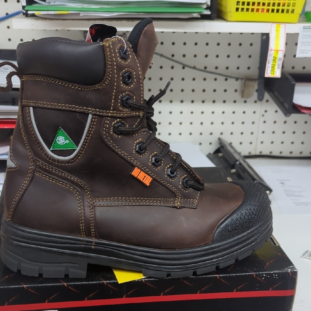 Men's Brown Safety Work Boot